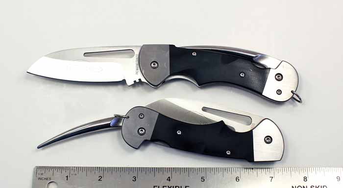 Myerchin Gen 2 Folding Crew Knife - Serrated G10 Black Composite