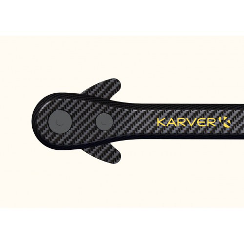 Karver Carbon Winch Handle - Standard Grip (8-inch)