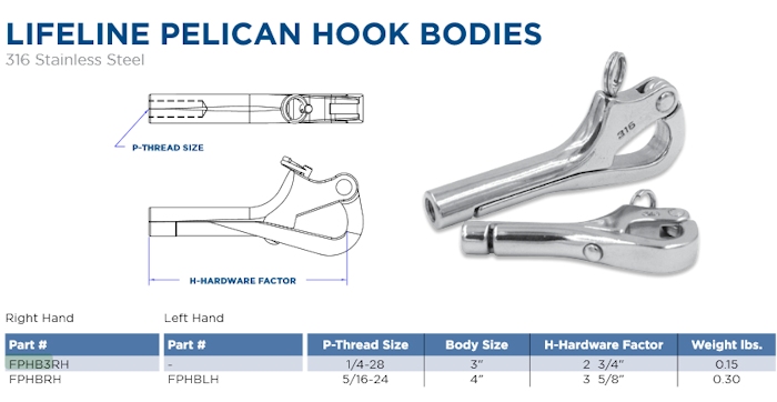 Hayn Pelican Hook Repair Kit - 3 Inch