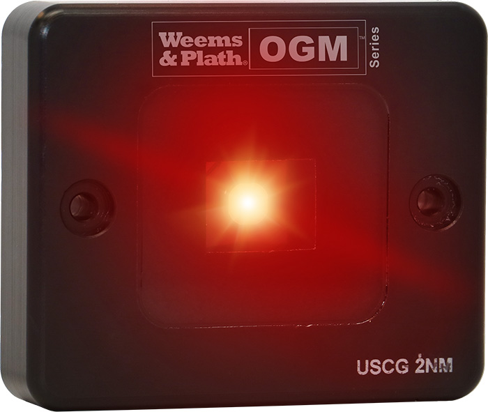 Weems & Plath OGM Series LED Port Navigation Light with Mounting Bracket