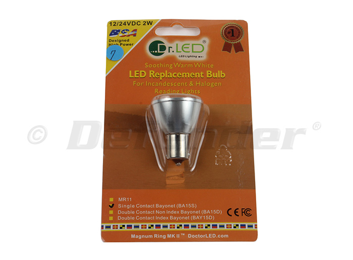 Dr. LED Magnum MKII LED Replacement Bulb - Single Contact Non-Indexed BA15S