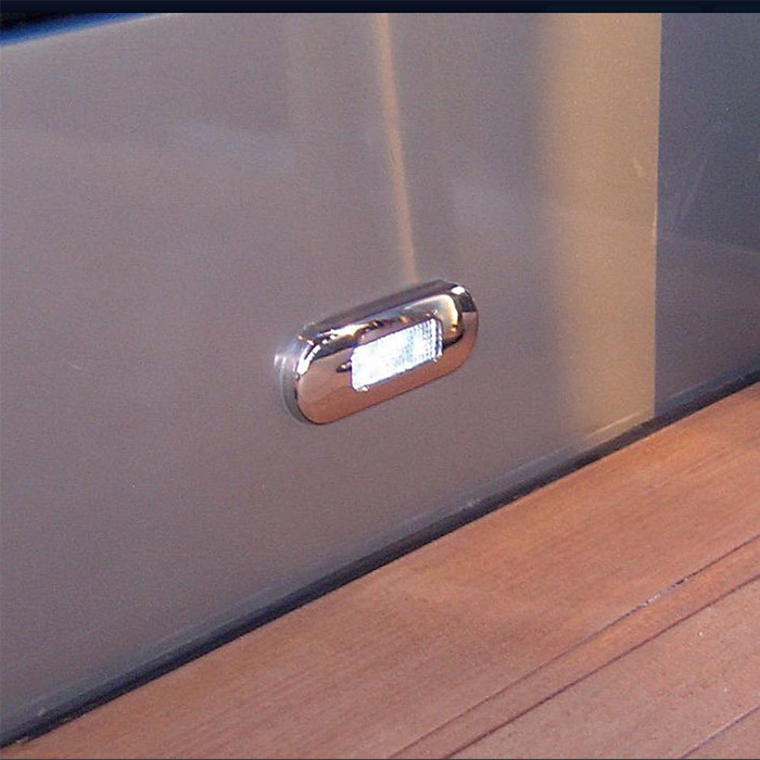 Hella marine Surface Mount Oblong LED Courtesy / Step Lamp Defender