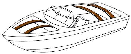Taylor Made Fiberglass Boat Cover Support Bow / Batten