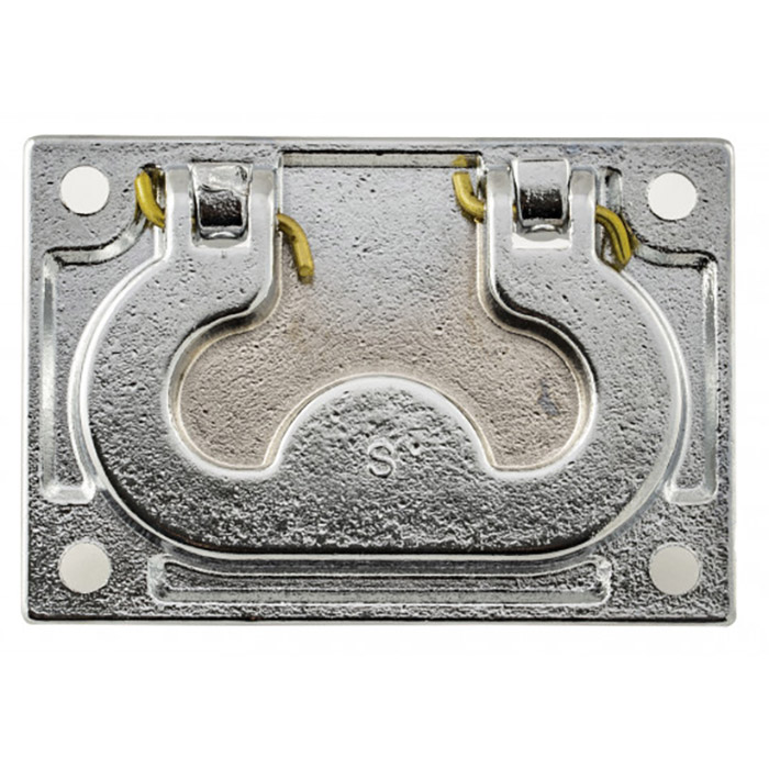 Whitecap Flush Pull Ring - Chrome Plated Brass - 3'