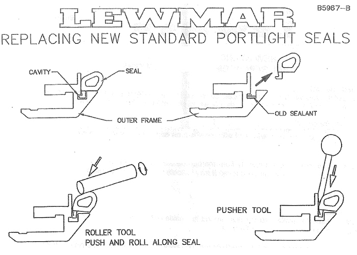 Lewmar New Standard Replacement Portlight Seal Size 5