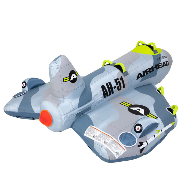 Airhead Jet Fighter 4-Person Inflatable Towable Boat Tube