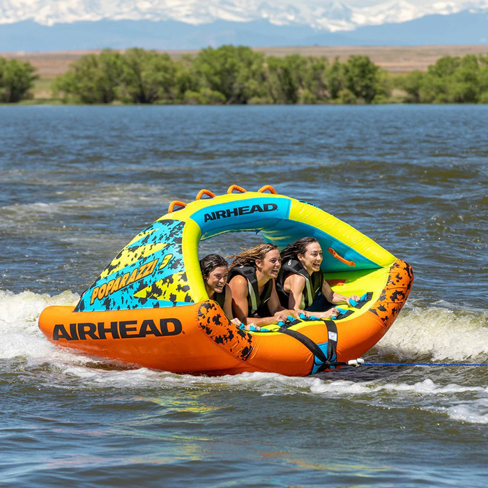 Airhead Poparazzi 3-Person Inflatable Towable Boat Tube
