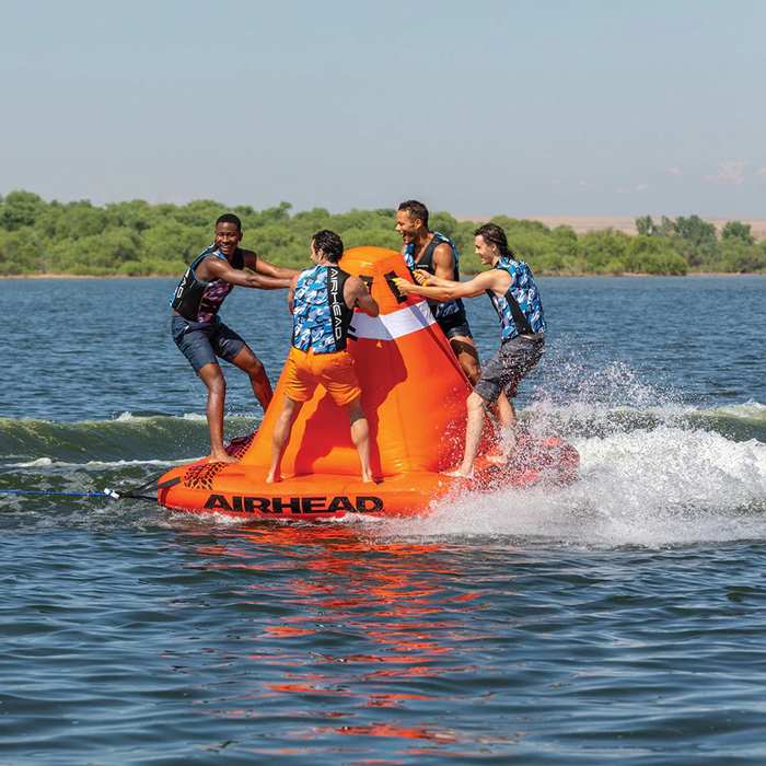 Airhead Big Orange Cone 4-Person Inflatable Towable Boat Tube