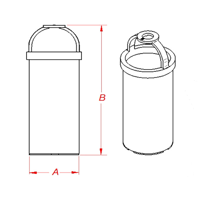 Groco Raw Water Strainer Replacement Filter Basket - Polyethylene - BP-8