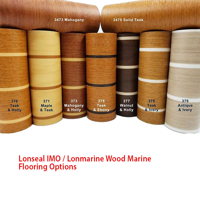 Lonseal IMO Lonmarine Wood Marine Flooring Matte - Teak & Ivory