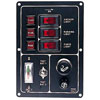 Sea-Dog 2-Bank Battery Tester with Rocker Switch Panel