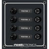 Paneltronics Waterproof Switch Panel - Vertical - 15A Fuse - 4 Switches