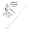 Shakespeare Classic 5206-N-M VHF Antenna with Nylon Ratchet Mount Included