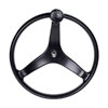 Lewmar Cast Stainless Steel Power Grip Steering Wheel, Black