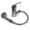Scandvik Single-Lever Swivel Spout Galley Mixer with Pull-Out Sprayer
