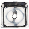 Scandvik Mirror Finish Stainless Steel Square Sink - 14-1/8"