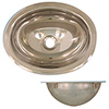 Scandvik Polished Finish Stainless Steel Oval Sink