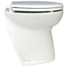 Jabsco Deluxe Flush Electric Toilet, Slanted Base, Raw Water