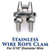 Edson Stainless Steel Wire / Rope Clamp