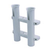 Sea-Dog-Plastic-2-Pole-Side-Mount-Fishing-Rod-Storage-Rack-White