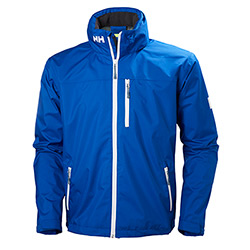 Helly Hansen Men's Crew Hooded Jacket - Colors: Red, Navy, Olympian Blue