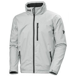 Helly Hansen Men's Crew Hooded Jacket - Colors: White, Lime, Gray