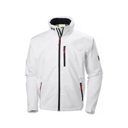 Helly Hansen Men's Crew Hooded Jacket - Colors: White, Lime, Gray