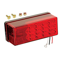 Wesbar Waterproof LED 3x8 Low Profile Tail Light