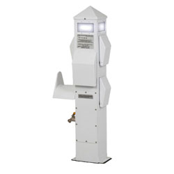 International Dock Slim Line Dockside Electrical Pillar with Replaced Top