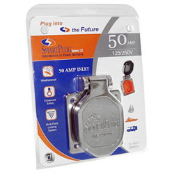SmartPlug 50 Amp 125 / 250 Volt Shore Power Inlet with Cover