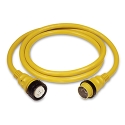 Marinco 50A Shore Power Cordset - 40 ft Yellow