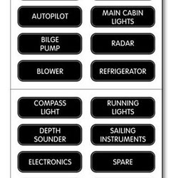 blue sea systems large format labels dc electrical panel electric panel labels