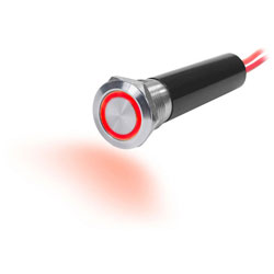 Blue Sea 20 Amp Push Button Switch Illuminated with LED Ring