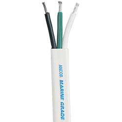 Ancor Marine Grade Flat Triplex Electrical Cable - 8/3