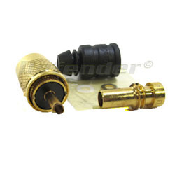 Shakespeare Gold PL-259-8X-G Solder Connector UG176 Adapter DooDad Cable RG Coax