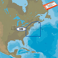 C-MAP MAX WIDE Bathymetric Fishing Charts