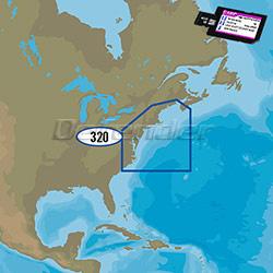 C-MAP MAX-N WIDE Bathymetric Fishing Charts