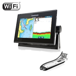 Simrad GO9 XSE Multi-Function Display w/ TotalScan Skimmer Transducer