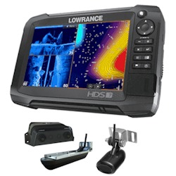 Lowrance HDS-7 Carbon Multifunction Display 3D Bundle with Transducers