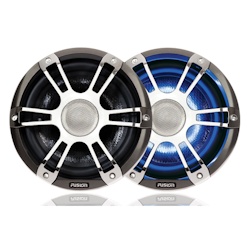Fusion Signature Series 6.5" Marine Speakers with Dual-Color LED Lighting