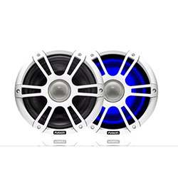 Fusion Signature Series 6.5" Marine Speakers with Dual-Color LED Lighting