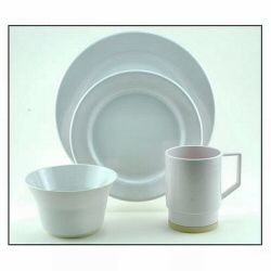 Galleyware Melamine Dinnerware Set - Solid White