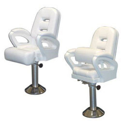 Todd Miami Helm Seat with Flip-Up Bolster