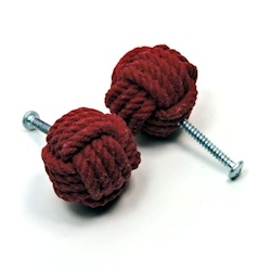 Mystic Knot Monkey Fist Nautical Drawer / Cabinet Pull Knobs