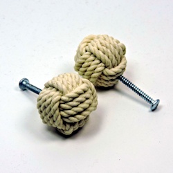Mystic Knot Monkey Fist Nautical Drawer / Cabinet Pull Knobs
