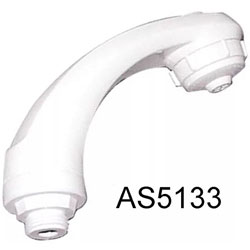 Small Chrome Sprayer No Hook 6 Feet Black Rubber Hose