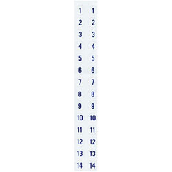 Forespar Nash Rigging Labels #203 - Track Numbers