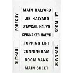 Forespar Nash Rigging Labels #201 - Cleat & Winch