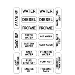 Forespar Nash Rigging Labels #208 - Tank Labels