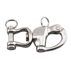 S0171-0002 316 STAINLESS STEEL JAW SWIVEL SNAP SHACKLE 3-1//2/"